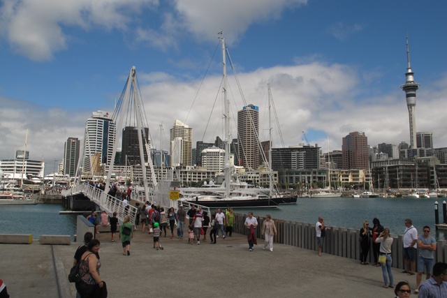 Auckland vue du Viaduct Harbour