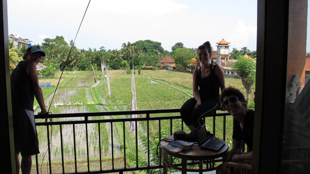 Vue de notre chambre sur des terrasses de riz, nous sommes combl…